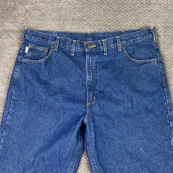 Carhartt B17 DST Relaxed Fit Jeans Men's 44 x 30 Measures 43 x 30 Blue Cotton - Picture 2 of 13